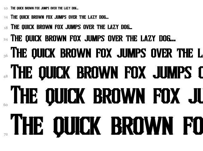 Inquisitor font waterfall